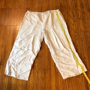 Crop linen pants